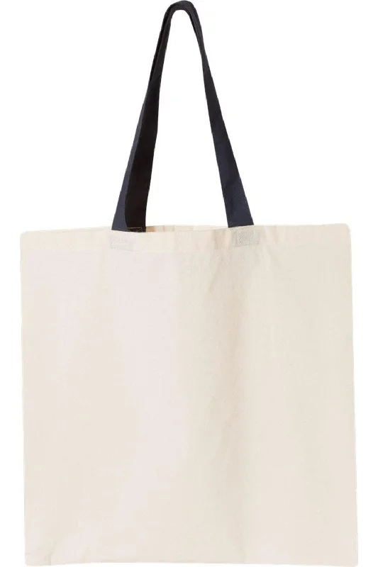 Oversized Jute Tote Bag in Natural Color with Rope Handles for a Beach VacationOAD Contrast-Color Handle Tote