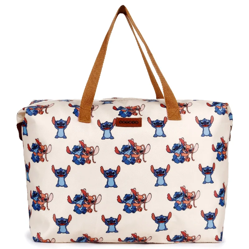 Women's Printed Tote Bag in Floral Patterns for a Spring - Themed Shopping TripOversize Tote Bag Natural Color Floral Print On Polyester Fabric Women's Printed Tote Bag in Floral Patterns for a Spring - Themed Shopping TripOversize Tote Bag Natural Color Floral Print On Polyester Fabric