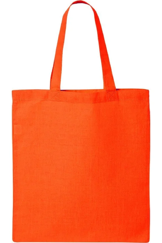 Women's Tote Bag with Zipper Closure in Red for Secure StorageQ-Tees Economical Tote