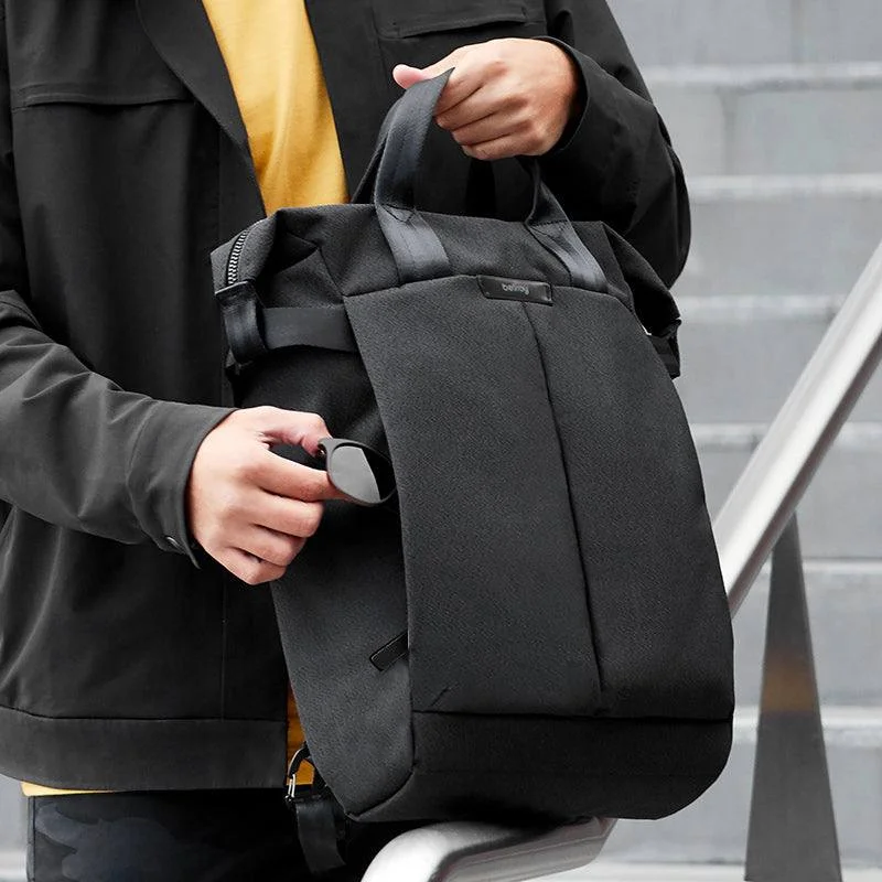 Faux Fur - Trimmed Tote Bag in White for a Cozy Winter LookTokyo Totepack - Raven