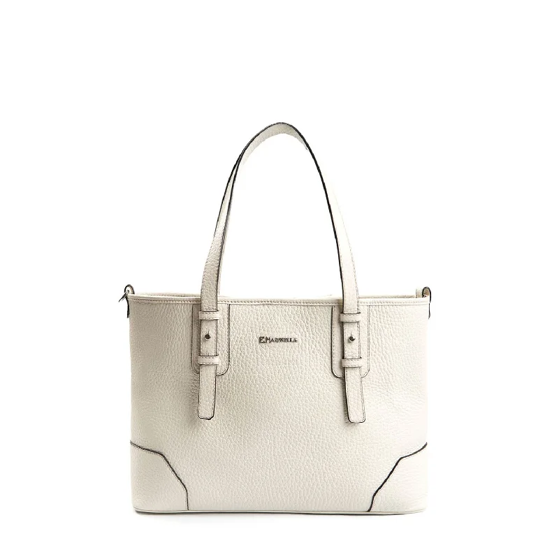 Metallic Tote Bag in Rose Gold with Chain Handles for a Glamorous Night OutWHITE MIDI TOTE BAG Metallic Tote Bag in Rose Gold with Chain Handles for a Glamorous Night OutWHITE MIDI TOTE BAG