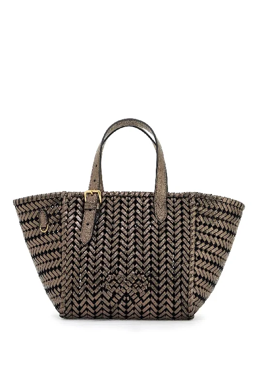 Tote Bag with RFID - Blocking Pocket in Black for Protecting Your Cards and InformationAnya Hindmarch Small Square Neeson Tote Bag