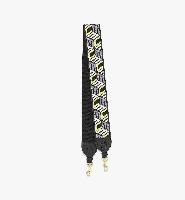 Embroidered Tote Bag in Beige with Floral Motifs for a Boho - Chic VibeAren Shoulder Strap In Cubic Monogram Webbing Embroidered Tote Bag in Beige with Floral Motifs for a Boho - Chic VibeAren Shoulder Strap In Cubic Monogram Webbing