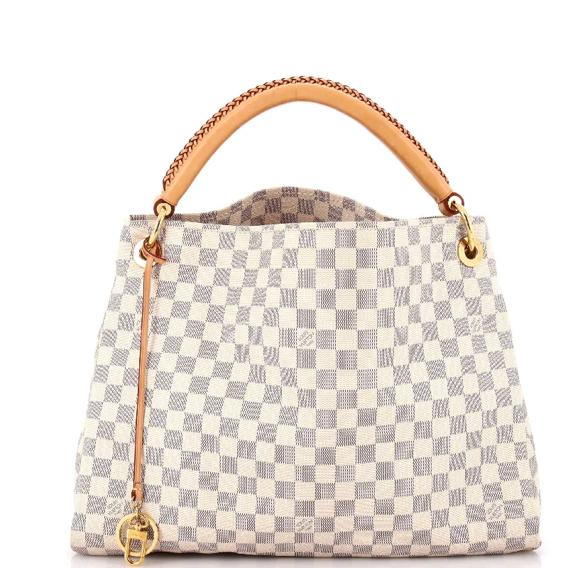 Embroidered Denim Shoulder Bag in Blue for a Vintage VibeArtsy Handbag Damier MM