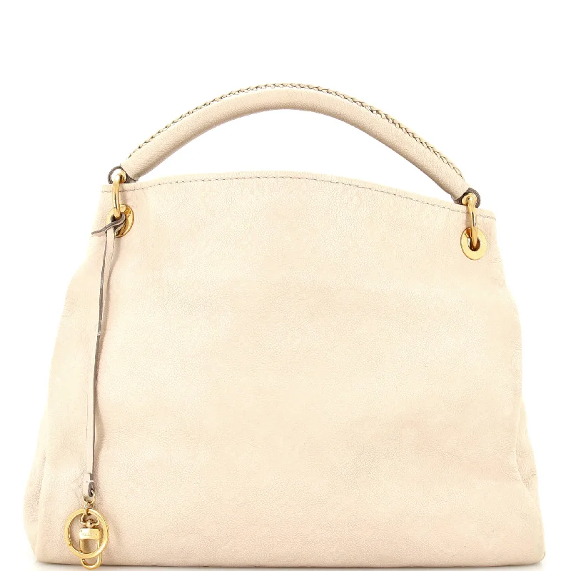 Women's Shoulder Bag with Fringe Details in Brown for a Bohemian StyleArtsy Handbag Monogram Empreinte Leather MM Women's Shoulder Bag with Fringe Details in Brown for a Bohemian StyleArtsy Handbag Monogram Empreinte Leather MM