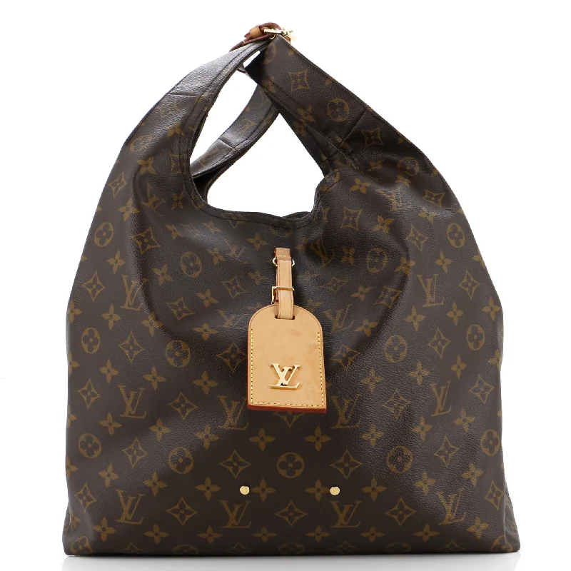 Women's Shoulder Bag with Faux Fur Strap in White for Winter StyleAtlantis Handbag Monogram Canvas GM Women's Shoulder Bag with Faux Fur Strap in White for Winter StyleAtlantis Handbag Monogram Canvas GM