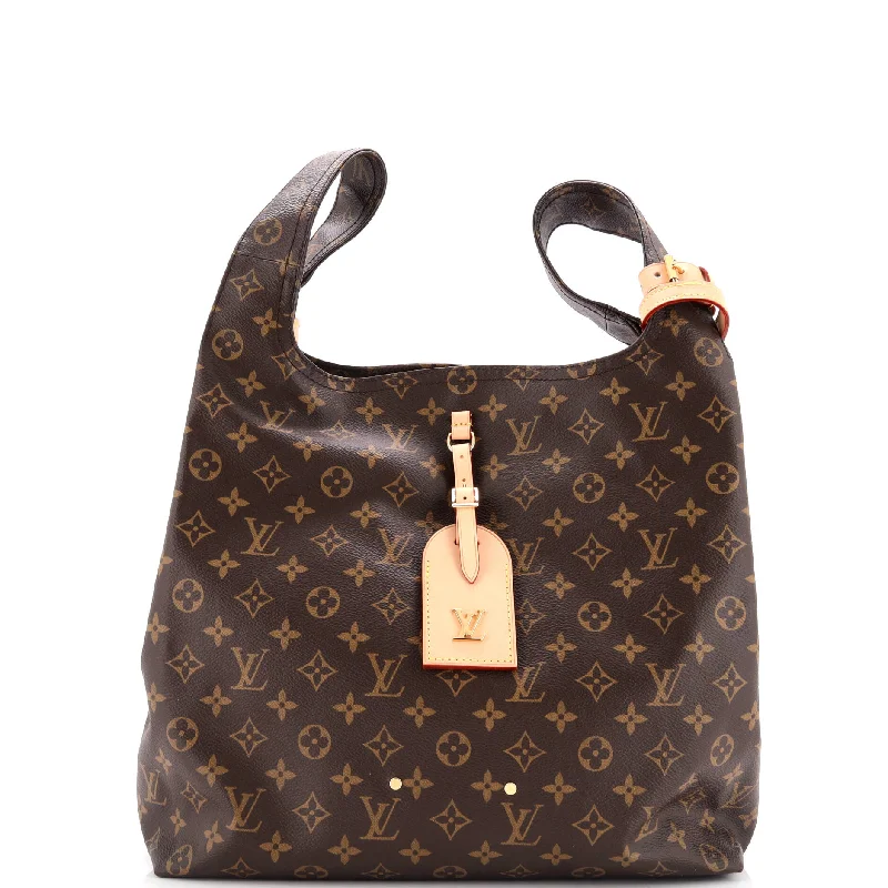 Vegan Leather Shoulder Bag in Gray for Ethical Fashion LoversAtlantis Handbag Monogram Canvas GM Vegan Leather Shoulder Bag in Gray for Ethical Fashion LoversAtlantis Handbag Monogram Canvas GM