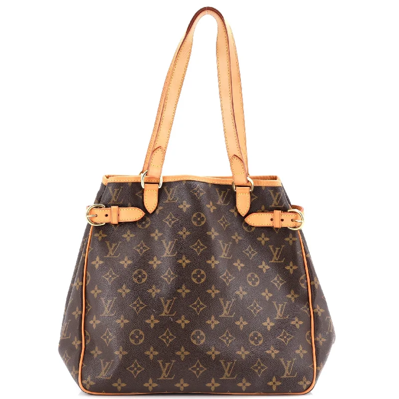 Leather Shoulder Bag with Magnetic Closure in Black for Quick AccessBatignolles Handbag Monogram Canvas Leather Shoulder Bag with Magnetic Closure in Black for Quick AccessBatignolles Handbag Monogram Canvas