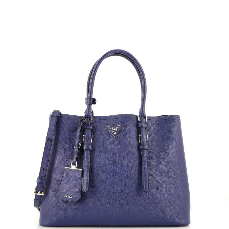 Women's Tote Bag with Magnetic Closure in Orange for Easy Access on the GoBelted Strap Cuir Double Tote Saffiano Leather Medium Women's Tote Bag with Magnetic Closure in Orange for Easy Access on the GoBelted Strap Cuir Double Tote Saffiano Leather Medium