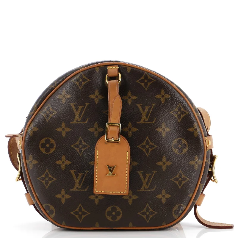Women's Shoulder Bag with Faux Fur Strap in White for Winter StyleBoite Chapeau Souple Bag Monogram Canvas MM Women's Shoulder Bag with Faux Fur Strap in White for Winter StyleBoite Chapeau Souple Bag Monogram Canvas MM