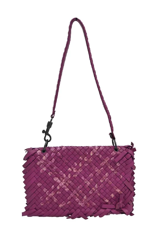 Printed Silk Shoulder Bag in Red for a Pop of Color[WB5849] Bottega Veneta | Shoulder Bag