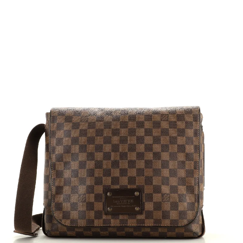 Shoulder Bag with Geometric Pattern in Multicolor for a Contemporary StyleBrooklyn Handbag Damier MM Shoulder Bag with Geometric Pattern in Multicolor for a Contemporary StyleBrooklyn Handbag Damier MM