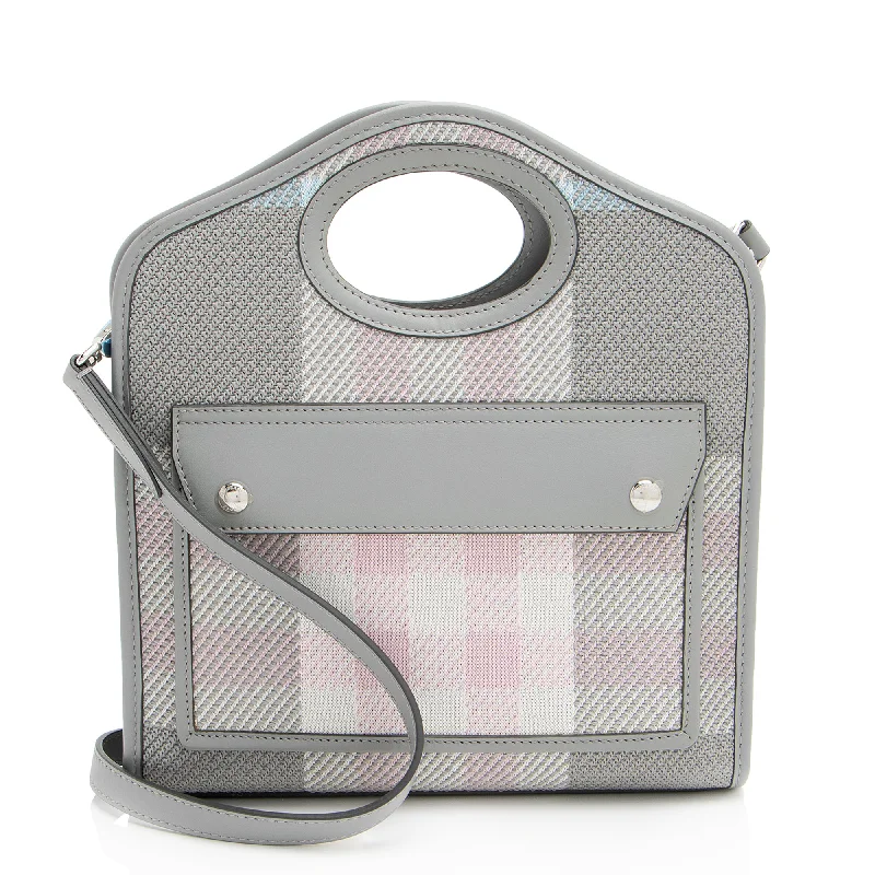 Tote Bag with RFID - Blocking Pocket in Black for Protecting Your Cards and InformationBurberry Calfskin Check Mini Pocket Tote Tote Bag with RFID - Blocking Pocket in Black for Protecting Your Cards and InformationBurberry Calfskin Check Mini Pocket Tote