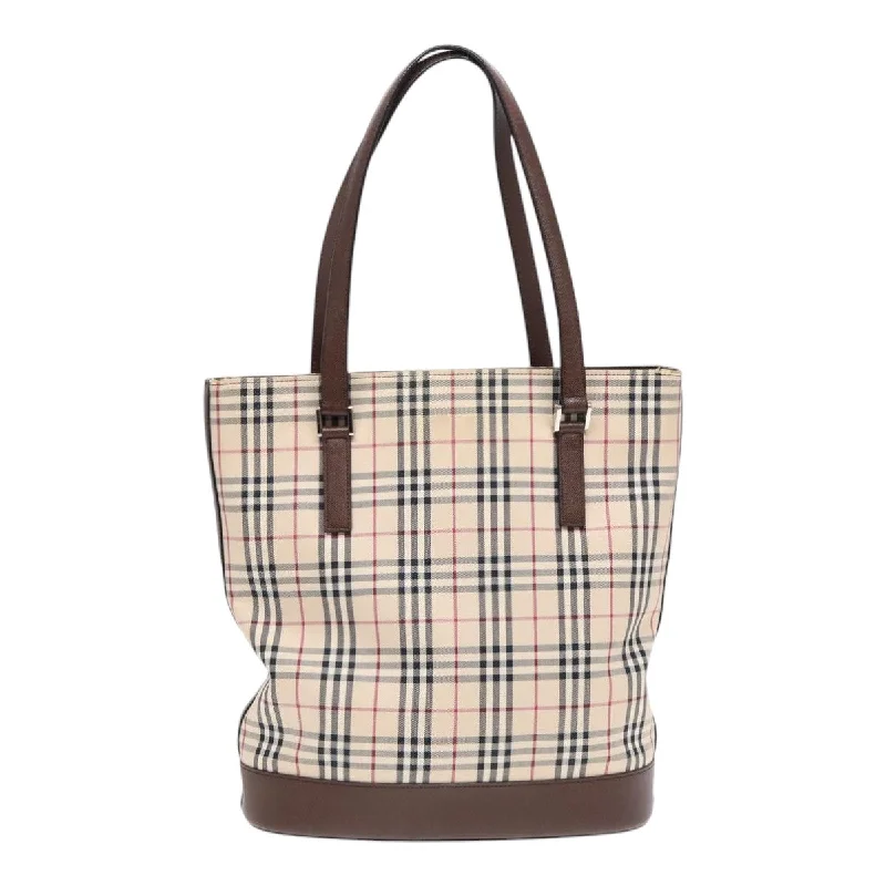 Women's Printed Tote Bag in Floral Patterns for a Spring - Themed Shopping TripBurberry Nova Check  Canvas Tote Bag (Pre-Owned)