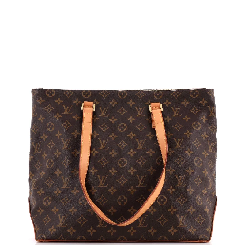 Women's Tote Bag with Zipper Closure in Red for Secure StorageCabas Mezzo Monogram Canvas Women's Tote Bag with Zipper Closure in Red for Secure StorageCabas Mezzo Monogram Canvas
