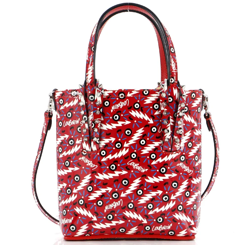 Women's Printed Tote Bag in Floral Patterns for a Spring - Themed Shopping TripCabata Tote Printed Patent Mini Women's Printed Tote Bag in Floral Patterns for a Spring - Themed Shopping TripCabata Tote Printed Patent Mini