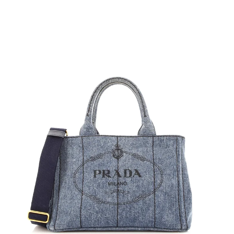 Patchwork Tote Bag in Denim with Vintage - Inspired Designs for a Retro AppealCanapa Convertible Tote Denim Mini Patchwork Tote Bag in Denim with Vintage - Inspired Designs for a Retro AppealCanapa Convertible Tote Denim Mini