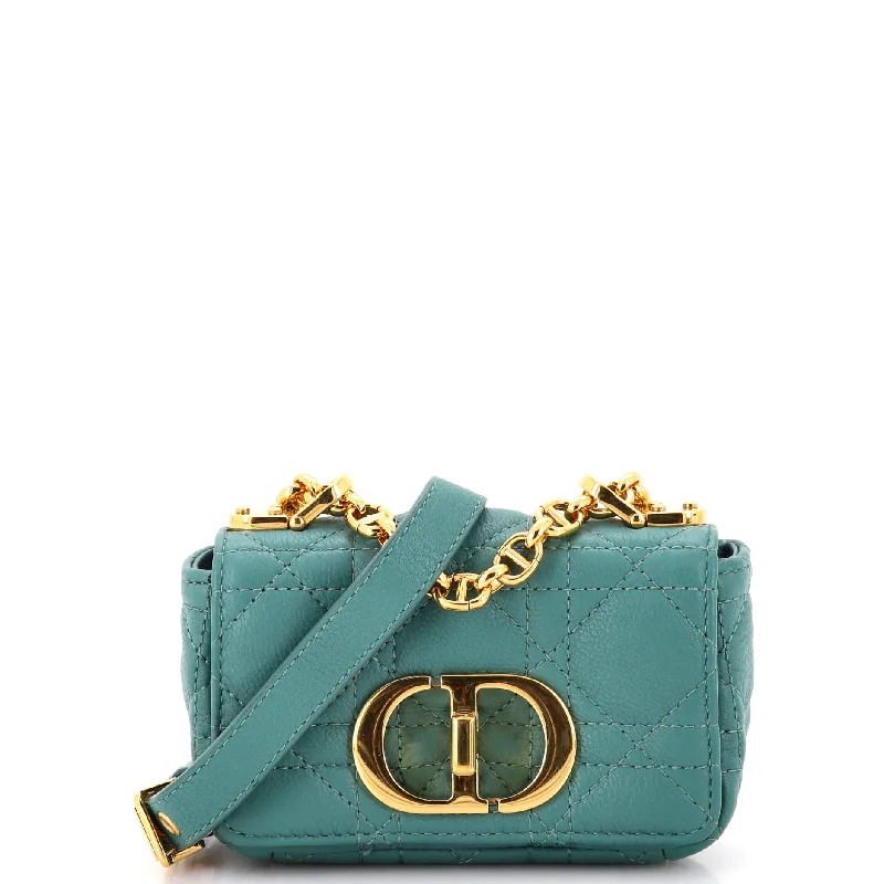 Caro Bag Cannage Quilt Calfskin Micro