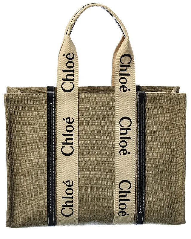Small Vegan Leather Tote Bag in Blush Pink with Gold - Tone Hardware for a Feminine and Stylish AccessoryChloe Woody Large Canvas & Leather Tote Small Vegan Leather Tote Bag in Blush Pink with Gold - Tone Hardware for a Feminine and Stylish AccessoryChloe Woody Large Canvas & Leather Tote