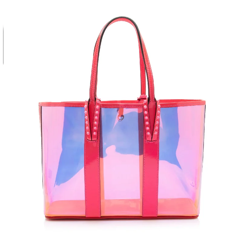 Patchwork Tote Bag in Denim with Vintage - Inspired Designs for a Retro AppealChristian Louboutin Iridescent PVC Small Tote Patchwork Tote Bag in Denim with Vintage - Inspired Designs for a Retro AppealChristian Louboutin Iridescent PVC Small Tote