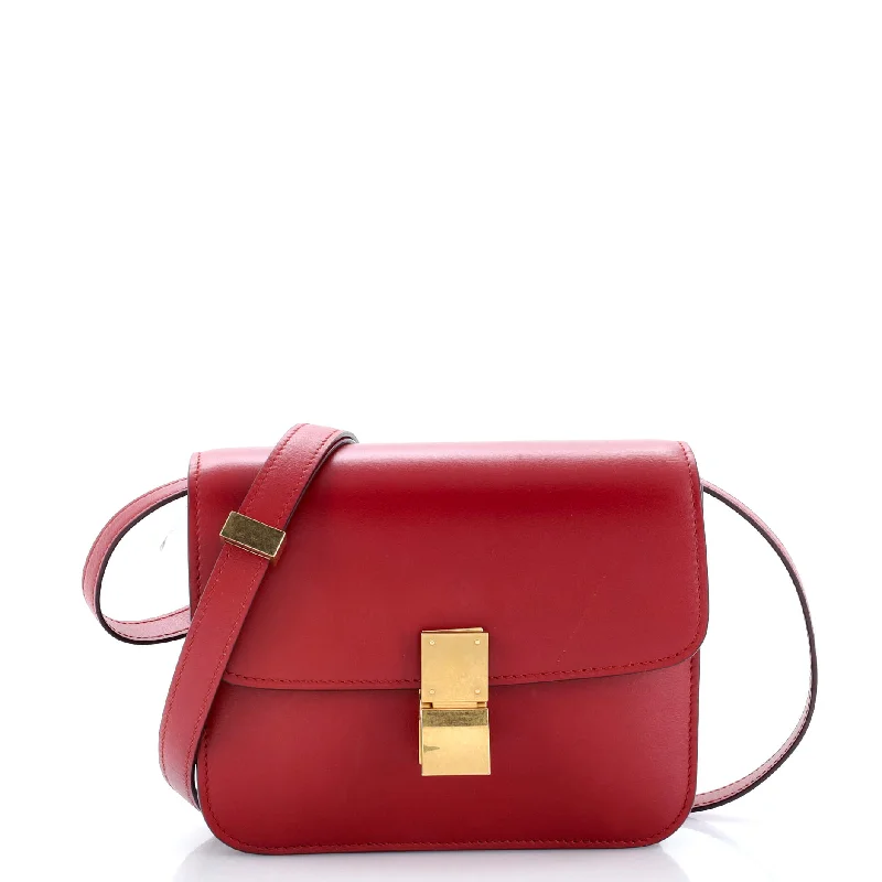 Suede Shoulder Bag in Pink with Tassel Accents for Casual OutingsClassic Box Bag Smooth Leather Teen