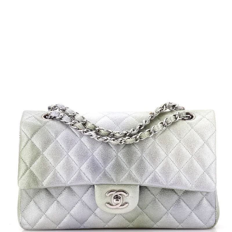 Classic Double Flap Bag Quilted Ombre Metallic Goatskin Medium