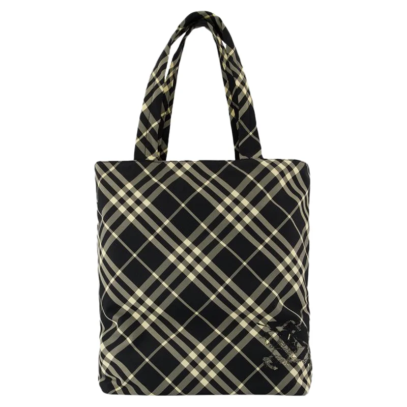 Tote Bag with Adjustable Shoulder Strap in Olive Green for Comfortable CarryingClassic Shopper Bag - Burberry - Synthetic - Black Tote Bag with Adjustable Shoulder Strap in Olive Green for Comfortable CarryingClassic Shopper Bag - Burberry - Synthetic - Black