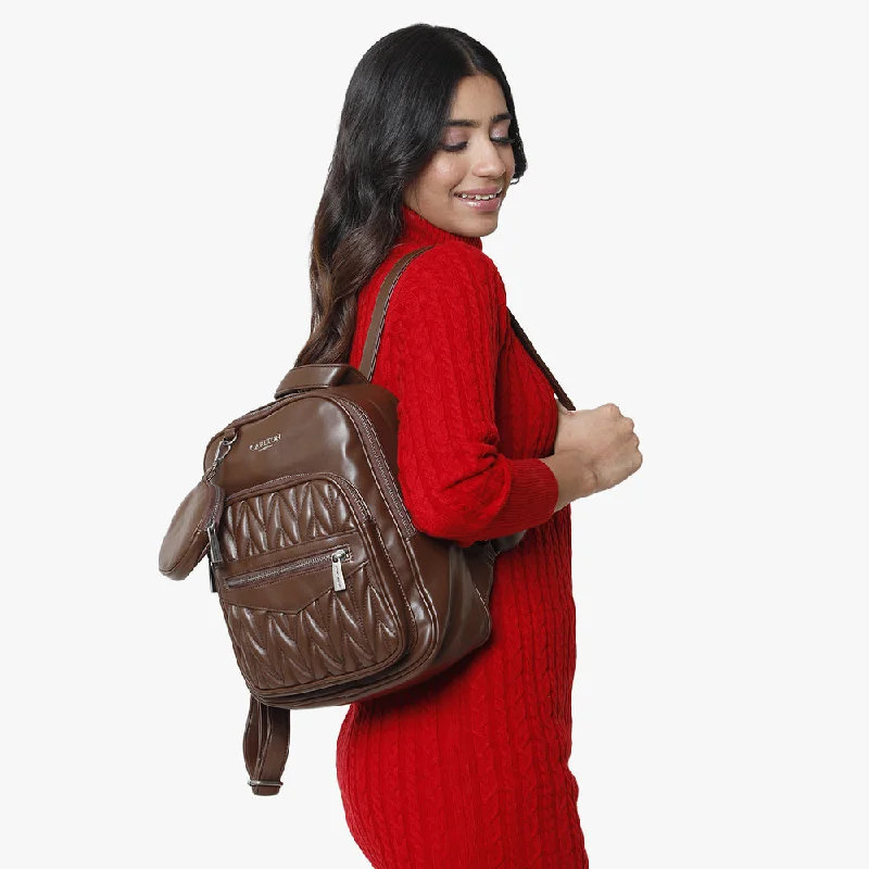 Women's Shoulder Bag with Fringe Details in Brown for a Bohemian StyleGalilea