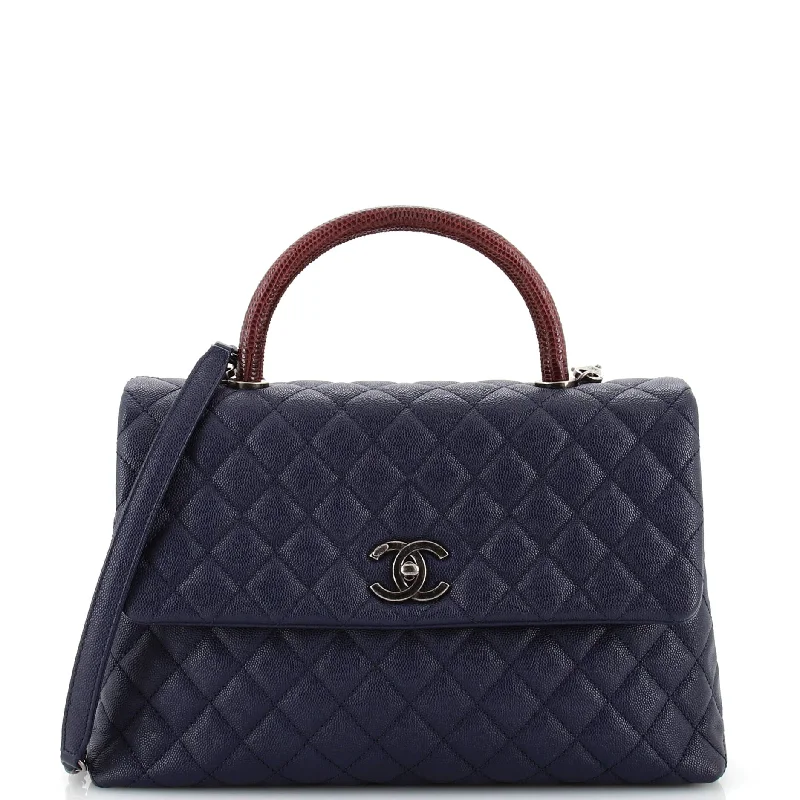 Women's Shoulder Bag with Adjustable Strap in Pink for ComfortCoco Top Handle Bag Quilted Caviar with Lizard Medium Women's Shoulder Bag with Adjustable Strap in Pink for ComfortCoco Top Handle Bag Quilted Caviar with Lizard Medium