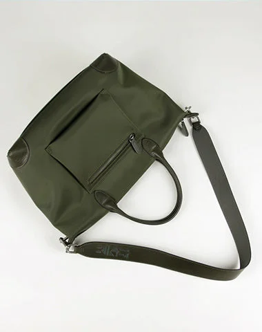 Women's Tote Bag with Inner Compartments in Gray for Organizing Everyday EssentialsDark Green Womens Nylon Shoulder Tote Green Nylon Handbag Shoulder Purse for Ladies Women's Tote Bag with Inner Compartments in Gray for Organizing Everyday EssentialsDark Green Womens Nylon Shoulder Tote Green Nylon Handbag Shoulder Purse for Ladies