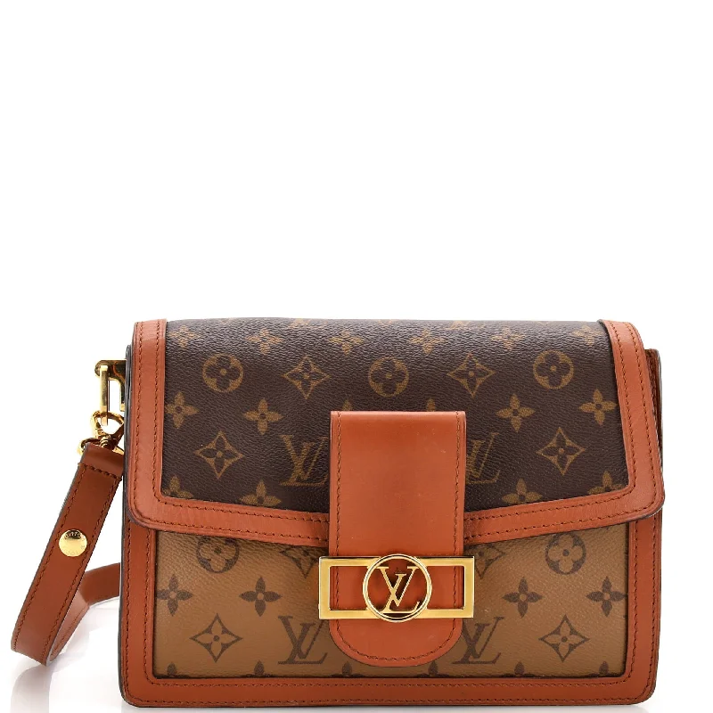 Dauphine Shoulder Bag Reverse Monogram Canvas MM