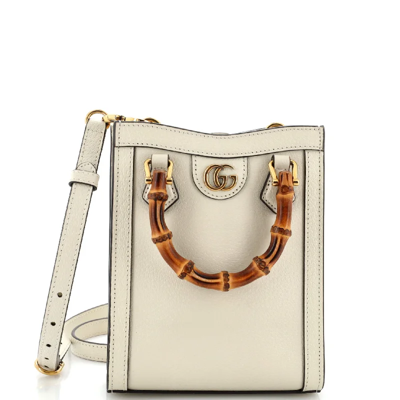 Diana Vertical Tote Leather Mini