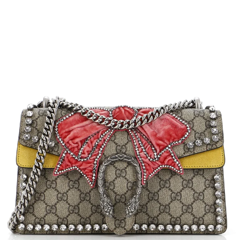 Canvas and Leather Combo Shoulder Bag in Tan for a Rustic LookDionysus Bag Crystal Embellished GG Coated Canvas Small Canvas and Leather Combo Shoulder Bag in Tan for a Rustic LookDionysus Bag Crystal Embellished GG Coated Canvas Small