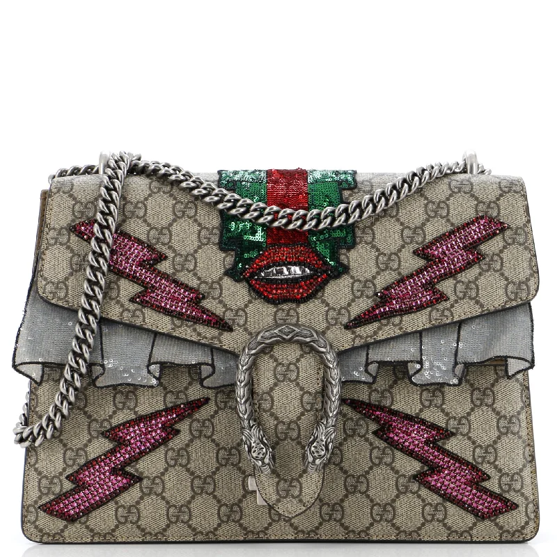 Dionysus Bag Embellished GG Coated Canvas Medium