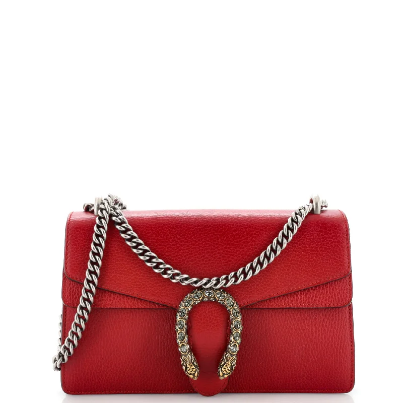 Metallic Shoulder Bag in Gold for Special OccasionsDionysus Bag Leather Small
