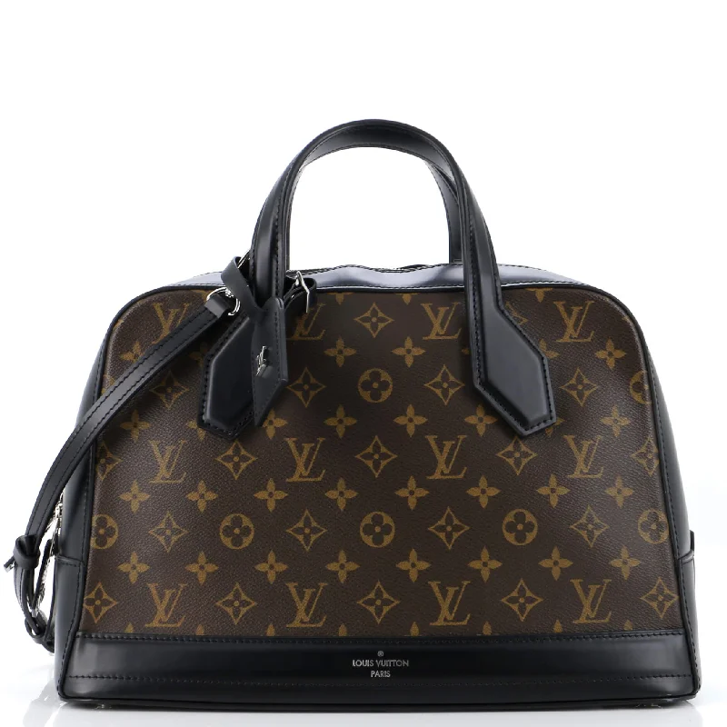 Dora Handbag Monogram Canvas and Calfskin MM