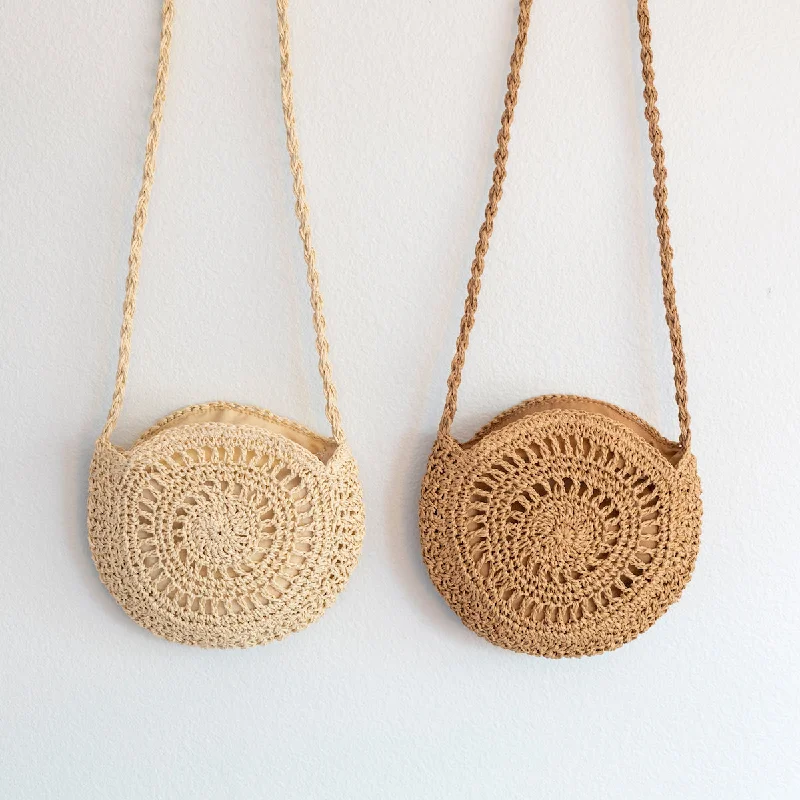 Faux Fur - Trimmed Tote Bag in White for a Cozy Winter LookElena Handbags Boho Straw Woven Round Tote Faux Fur - Trimmed Tote Bag in White for a Cozy Winter LookElena Handbags Boho Straw Woven Round Tote