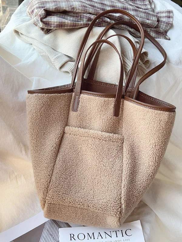 Small Vegan Leather Tote Bag in Blush Pink with Gold - Tone Hardware for a Feminine and Stylish AccessoryElena Handbags Large Faux Furry Tote Bag Small Vegan Leather Tote Bag in Blush Pink with Gold - Tone Hardware for a Feminine and Stylish AccessoryElena Handbags Large Faux Furry Tote Bag