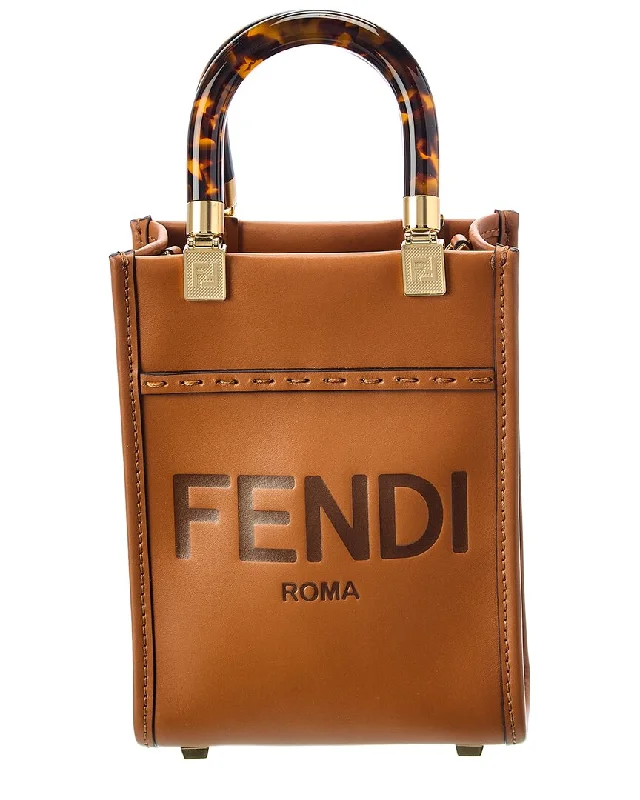 Metallic Tote Bag in Rose Gold with Chain Handles for a Glamorous Night OutFENDI Sunshine Mini Leather Tote Metallic Tote Bag in Rose Gold with Chain Handles for a Glamorous Night OutFENDI Sunshine Mini Leather Tote
