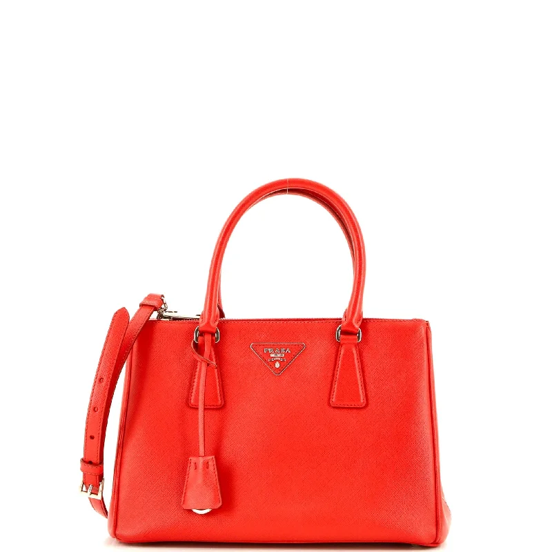 Galleria Double Zip Tote Saffiano Leather Small