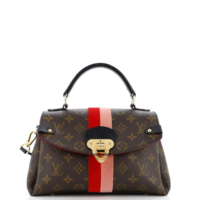 Crossbody Shoulder Bag in Black Leather with Gold Hardware for Night OutsGeorges Handbag Monogram Canvas BB Crossbody Shoulder Bag in Black Leather with Gold Hardware for Night OutsGeorges Handbag Monogram Canvas BB