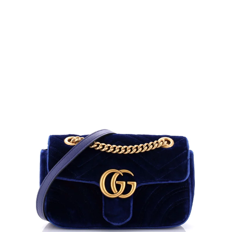 Pvc Shoulder Bag in Clear with Glitter for a Fun and Modern LookGG Marmont Flap Bag Matelasse Velvet Mini Pvc Shoulder Bag in Clear with Glitter for a Fun and Modern LookGG Marmont Flap Bag Matelasse Velvet Mini