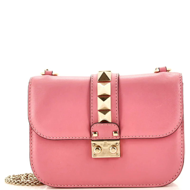 Glam Lock Shoulder Bag Leather Small