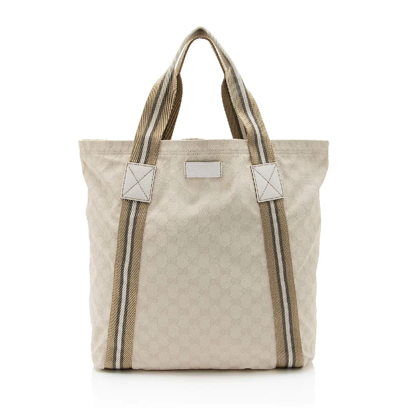 Monogrammed Tote Bag in Brown Leather with Personalized Initials for a Custom and Elegant TouchGucci GG Canvas Web Original Tote Monogrammed Tote Bag in Brown Leather with Personalized Initials for a Custom and Elegant TouchGucci GG Canvas Web Original Tote