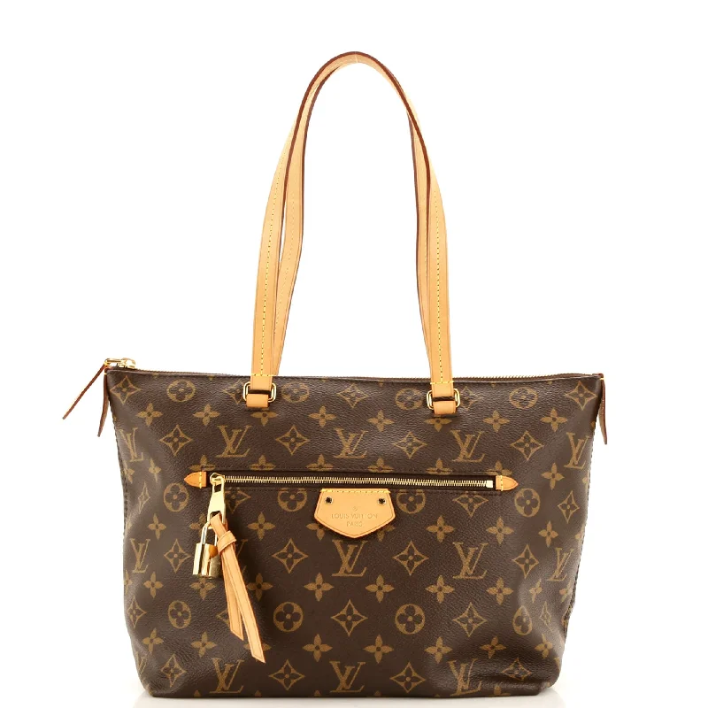 Women's Tote Bag with Inner Compartments in Gray for Organizing Everyday EssentialsIena Tote Monogram Canvas PM Women's Tote Bag with Inner Compartments in Gray for Organizing Everyday EssentialsIena Tote Monogram Canvas PM