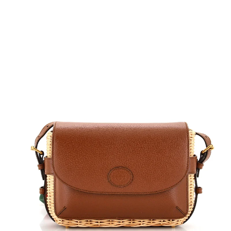 Women's Shoulder Bag with Adjustable Strap in Pink for ComfortInterlocking G Patch Flap Shoulder Bag Wicker and Leather Small Women's Shoulder Bag with Adjustable Strap in Pink for ComfortInterlocking G Patch Flap Shoulder Bag Wicker and Leather Small