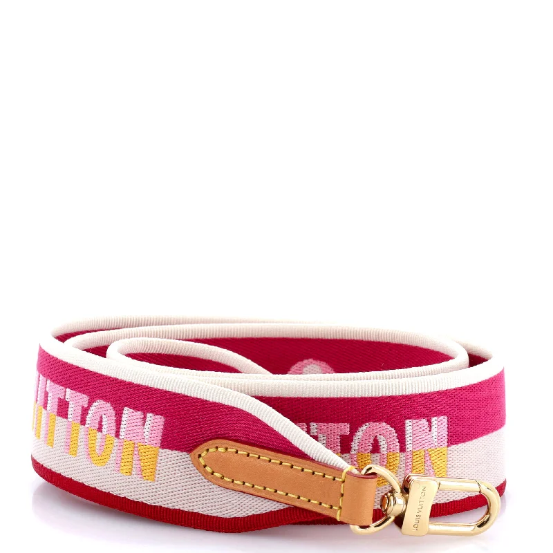 Logo Shoulder Strap Jacquard Wide