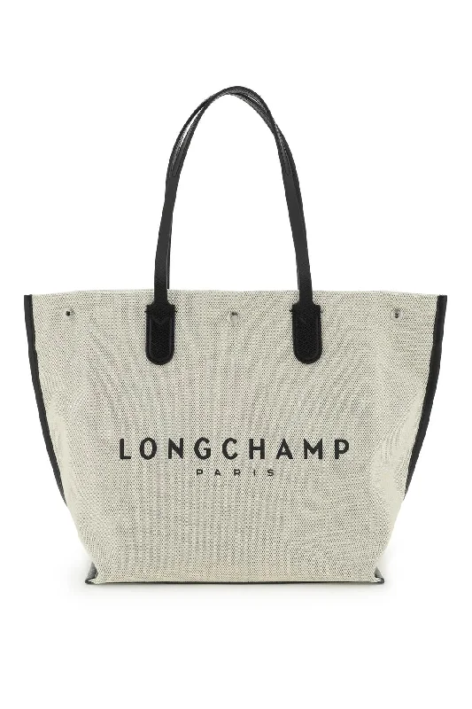 Embroidered Tote Bag in Beige with Floral Motifs for a Boho - Chic VibeLongchamp Roseau L Tote Bag Embroidered Tote Bag in Beige with Floral Motifs for a Boho - Chic VibeLongchamp Roseau L Tote Bag