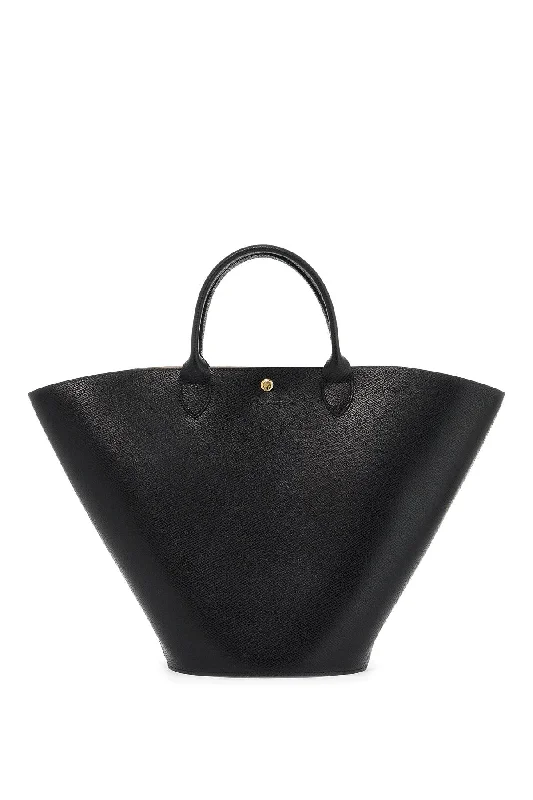 Large Capacity Genuine Leather Women's Tote Bag in Black for Work and CommutingLongchamp Xl Épure Tote Bag