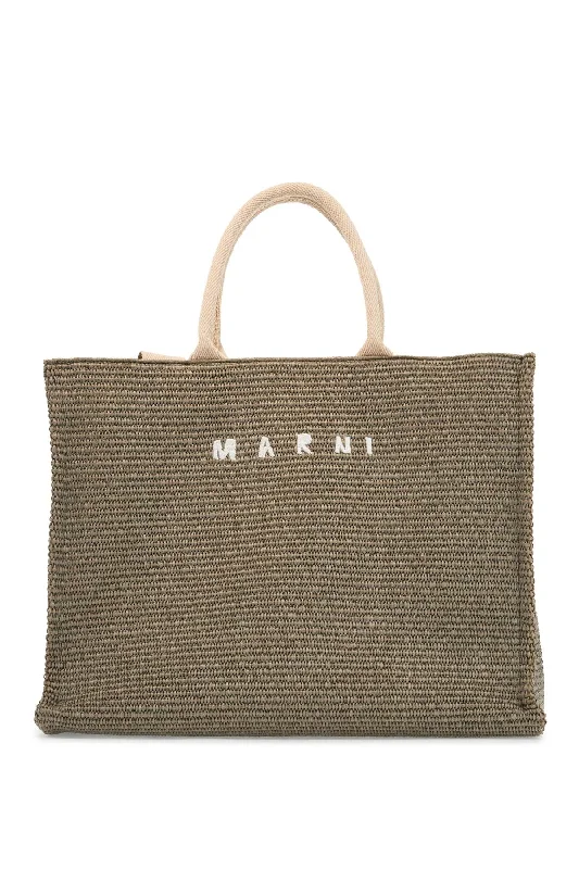 Quilted Tote Bag in Cream with Silver Hardware for a Classic and Sophisticated StyleMarni Large Raffia Effect Tote Bag Quilted Tote Bag in Cream with Silver Hardware for a Classic and Sophisticated StyleMarni Large Raffia Effect Tote Bag
